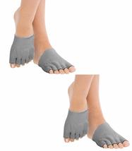MojaSports Gel lined Open Toe Compression Socks (2 Pair) Moisturizing Dry Cracke - £35.71 GBP