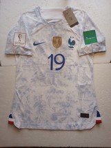 Karim Benzema France 2022 World Cup Qatar Match Slim White Home Soccer J... - $120.00