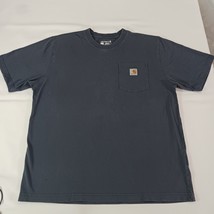 Carhartt K87 BLS Loose Fit Men's Blue Cotton Short Sleeve Crewneck T-Shirt Large image 10