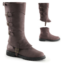 GOTH105/BNPU Men&#39;s Brown Faux Leather DETACHABLE Medieval Soldier Costum... - $113.95