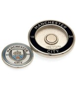 MANCHESTER CITY FC HARD ENAMEL DUO GOLF BALL MARKER IN CLAM SHELL - £18.86 GBP