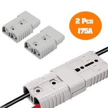 2 Pcs 1/0 AWG 175A 600V AC/DC Power Tool For Anderson Style  Connectors Quick Co - £53.61 GBP