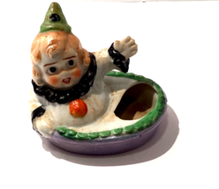 Vintage Goldcastle Japan Porcelain Art Deco Baby Boy Clown figurine - $18.50