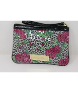 Betsey Johnson Betseyville Wristlet Sequin Cheetah Blossom Bag - $19.99