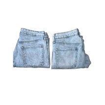 2 Pair Old Navy OG Straight Leg Jeans Womens Size 10 Light Wash High Ris... - $25.99
