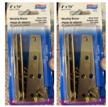 Mending Brace 4&#39;&#39; L x 5/8&#39;&#39; W 0.08&#39;&#39; Ga, Steel - National Hardware N191-... - $2.77 CAD