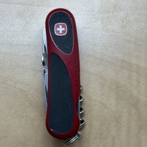 Used Wenger Evo Grip S557 Swiss Army Knife Red With Rare Wrench, Great Edc! - £103.75 GBP