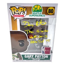 Gary Payton Autographed Funko Pop Seattle Sonics Inscribed #80 JSA COA Signed - £234.37 GBP