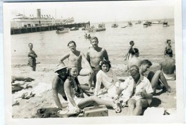 Sun Bathers Avalon Beach Catalina Island Californai 1939 Photo Steamer - £19.43 GBP