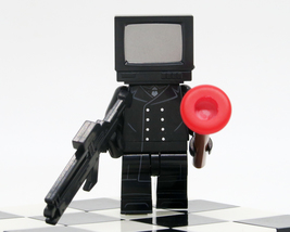Custom Mini-figure Skibidi Toilet Man Normal TV Man Black building toys ... - £1.94 GBP
