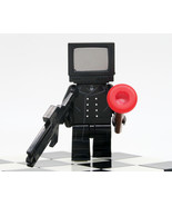 Custom Mini-figure Skibidi Toilet Man Normal TV Man Black building toys ... - $3.41 CAD