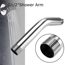 Shower Head Extension Arm Wall Mounted Angled Shower Head Extender Extra... - £10.97 GBP