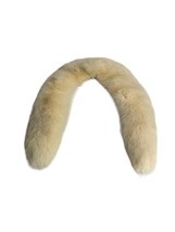 Vintage White Fox Fur Round Collar Shawl Neck Wrap - $39.59