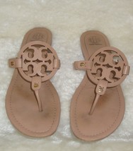 Tory Burch Miller Leather  Sandals Flip Flop Women&#39;s Size US 9.5 , Used , No Box - £39.10 GBP