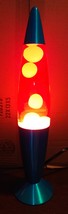 Jambo 16&quot; Tall Liquid Lamp Orange Wax Red Liquid Like-NEW - $19.99