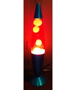 Jambo 16&quot; Tall Liquid Lamp Orange Wax Red Liquid Like-NEW - $19.99