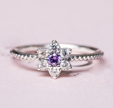Genuine S925 forget me not knot flower blossom ring sale available in al... - $13.99