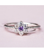 Genuine S925 forget me not knot flower blossom ring sale available in al... - £11.00 GBP