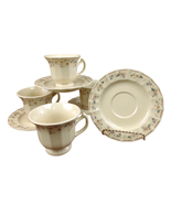 Set 4 Vtg Studio Nova Japan ARISTOCRAT Cups &amp; Saucers Country English St... - £34.35 GBP