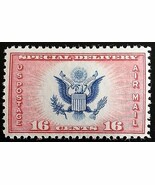 1936 16c Air Mail Special Delivery, Red &amp; Blue Scott CE2 Mint F/VF LH - $18.84 MXN