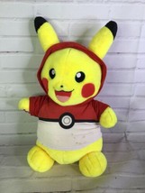 Build A Bear Pokemon Pikachu With Pokeball Shirt Large Plush Stuffed Animal Toy - £10.86 GBP