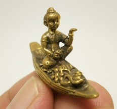 tiny guman kuman gumantong boy ride boat call money magic spirit thai amulet luc - £23.54 GBP