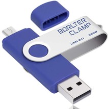 Borlterclamp 32Gb Usb Flash Drive Dual Port Memory Stick, Otg Swivel Thu... - $14.99