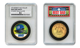 NEW YORK GIANTS NFL *GREATEST DAD* JFK 24KT Gold Clad Coin SPECIAL LTD. ... - €10,41 EUR