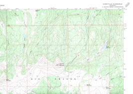 Summitville, Colorado 1967 Vintage USGS Topo Map 7.5 Quadrangle Topographic - $23.99