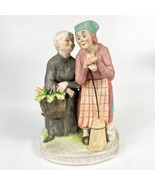 Lefton Gossiping Old Ladies Figurine 4724 Hand-Painted Ceramic Vintage C... - $19.79