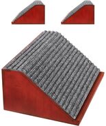 Redwood-Colored Pet Ramp with Anti-Slip Striped Fabric &amp; Wooden Base 2-Pack - $47.49