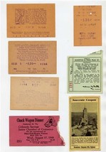 7 Colorado Springs Souvenir Tickets 1949 Seven Falls Cheyenne Mt Pikes P... - $27.72