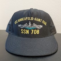 VTG USS Minneapolis-Saint Paul SSN-708 Submarine Dolphins Navy Sub Vet H... - $42.15 CAD
