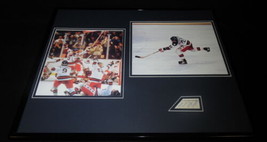 Mike Eruzione Signed Framed 16x20 Photo Set JSA 1980 Miracle on Ice Team USA S - £118.32 GBP