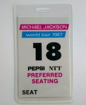 Michael Jackson Preferred Seat #18 Backstage Pass Original Bad 1987 Concert Tour - £32.99 GBP