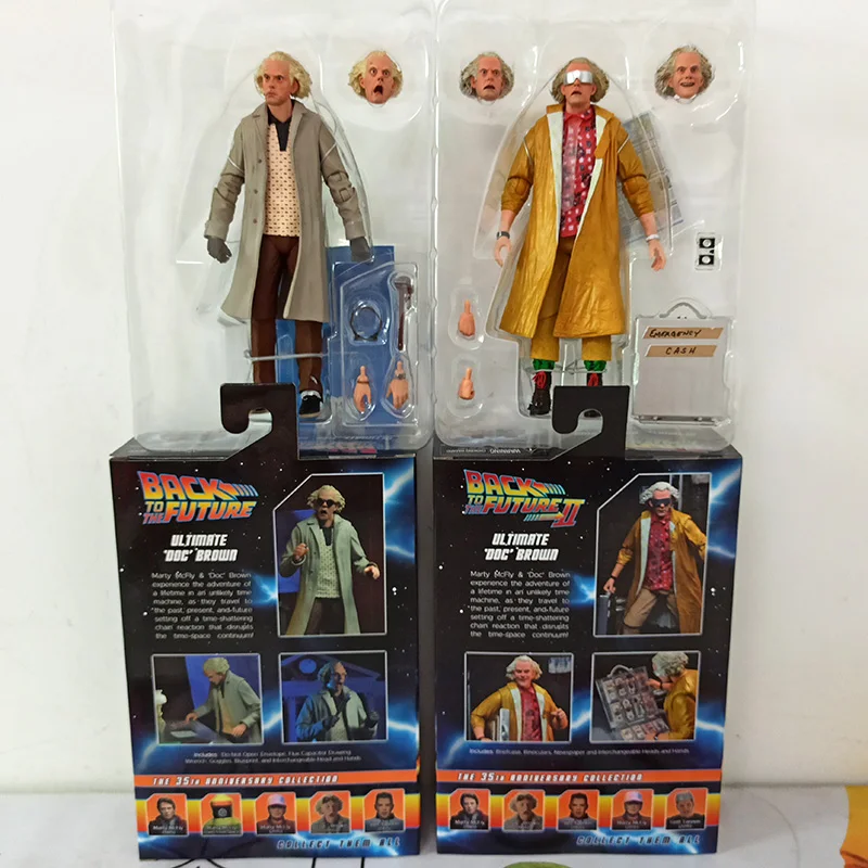IN Stock NECA Back To The Future Dr. Brown Articulated Action Figure Doc Brown - £38.80 GBP