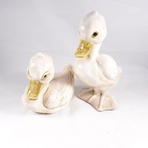 Duck and Duckling Ceramic Figurines Spring Easter Decor Vintage - £25.40 GBP