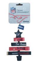 Houston Texans NFL FOCO Christmas Tree Team Stacked Toboggan Ornament Blue / Red - £10.25 GBP