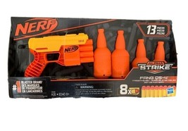 NERF Alpha Strike Targeting Set, 13 Pc, Toy Blaster, 4 Half Targets, 8 Darts, Fu - £9.76 GBP
