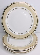 Salad Plates Grace Teaware Scalloped Gold Trim Porcelain 8&quot; - $43.51