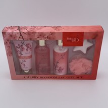 Freida and Joe Cherry Blossom Fragrance Bath Body Collection Gift Box Set 5 Pc - £13.13 GBP
