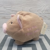 Pottery Barn Kids My 1st Piggy Bank Plush Savings Pig Baby Toddler Nursery Gift - £15.94 GBP