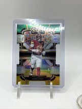 2023 Panini Select Football #98 Andre Jones RC Green and Yellow Prizm Di... - $2.08
