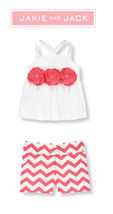 Janie and Jack girls "Summer Rose" 2 Pc  shorts &amp; halter Set New Size 12... - $59.39
