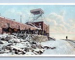 July Snow On Summit Pikes Peak Colorado CO  1910 Detroit Publishing Post... - $4.90
