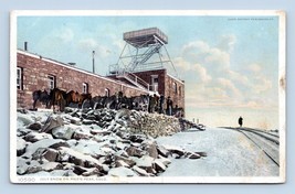 July Snow On Summit Pikes Peak Colorado CO  1910 Detroit Publishing Postcard Q4 - £3.85 GBP