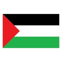 x2 12cm Vinyl Window Stickers Palestine Flag car national Palestinian Ra... - £3.51 GBP