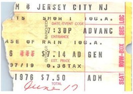 Vintage Yes Ticket Stub Juin 17 1976 Roosevelt Stadium Jersey Ville Nj - £33.66 GBP