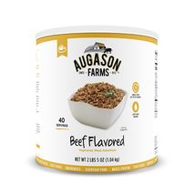 Augason Farms Beef Flavored Vegetarian Meat Substitute 2 Lbs 5 OZ No. 10 Can - £23.24 GBP