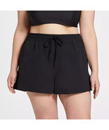 CALIA Women&#39;s High Waisted Swim Utility Board Short Black Elastic Waist ... - $444.00 MXN